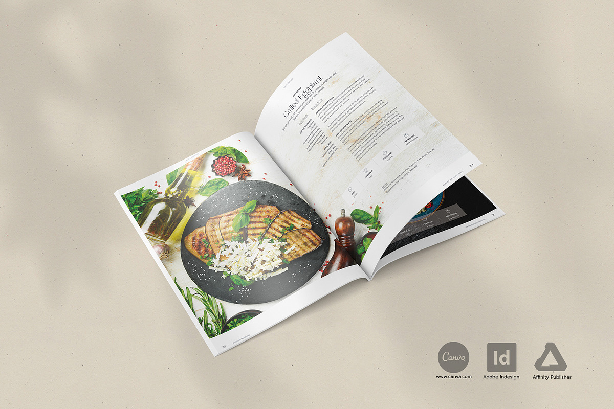 Cook- and Recipebook / Canva + Indd, a Brochure Template by Imagination Area (Photo 14 of 23)