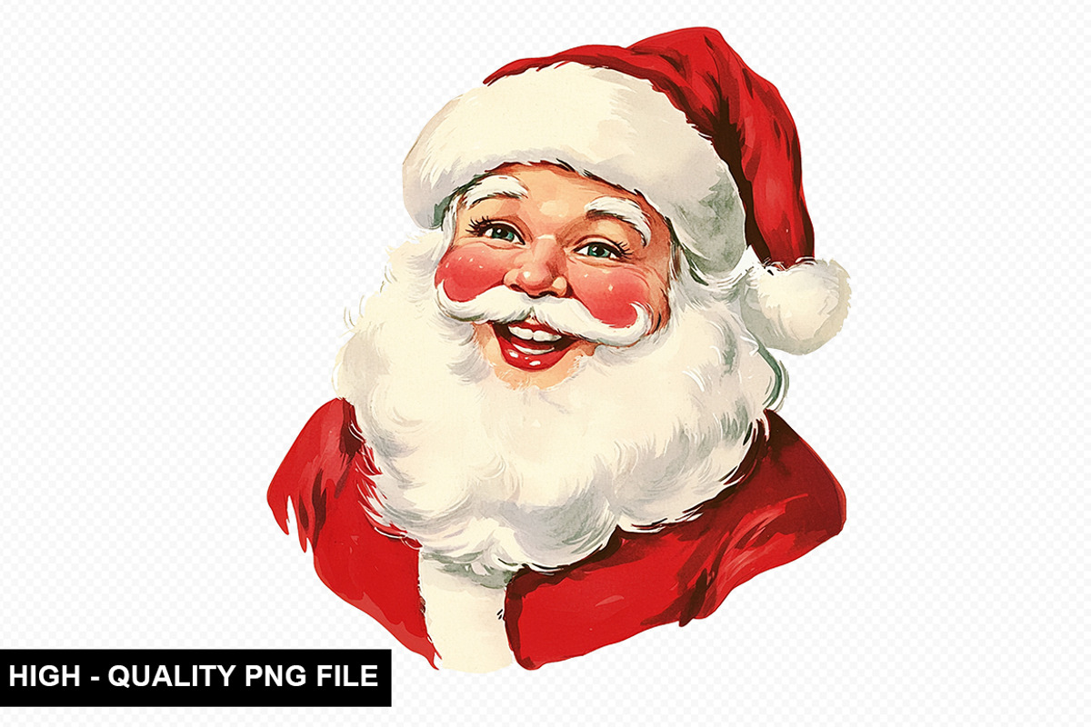 Vintage Santa Clipart Bundle, an Illustration by crative8112 (Photo 11 of 11)