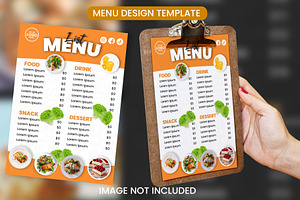 Restaurant Health Menu Template, a Flyer Template by Puteradesign