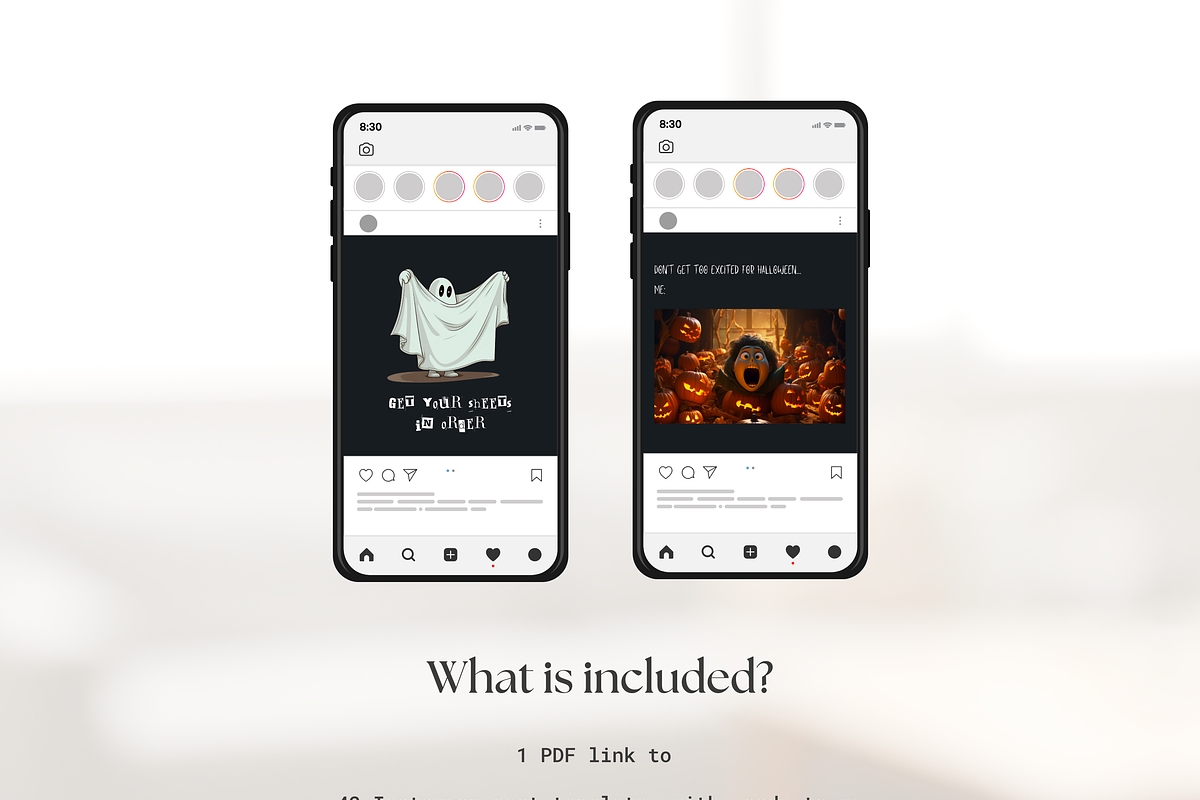 Funny Halloween Template Set I Canva, a Social Media Template by The Social Stuff (Photo 6 of 11)