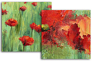 Poppy field expressionist textures, a Texture Graphic by Floralis (Thumbnail 4 of 4)