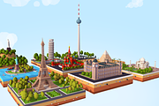 Polygonia World Landmarks Bundle, an Architecture 3D Model by Anton Moek (Thumbnail 4 of 23)