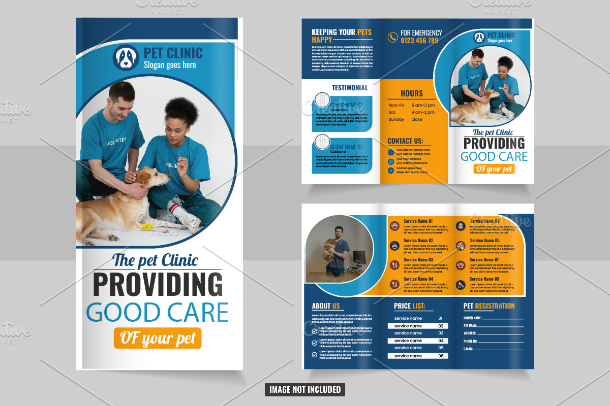 Pet Care Tri-Fold Brochure, a Brochure Template by Tanuart (Photo 2 of 2)