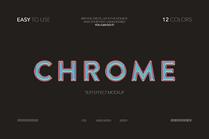 Chrome Text Effect, a Layer Style Add-On by Milka