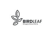 Minimalist Bird Leaf Logo Design, a Branding & Logo Template by Artnivora.Std (Thumbnail 2 of 5)