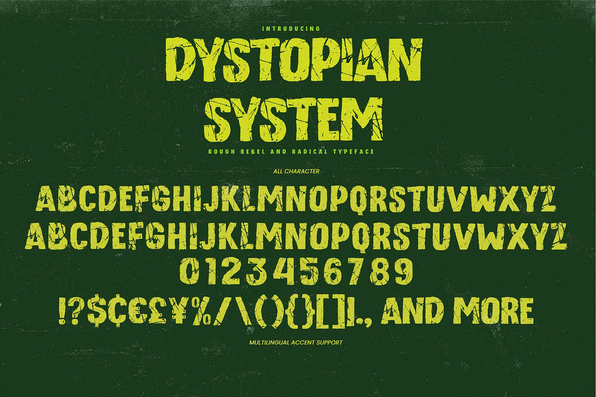 Dystopian System – Rough Rebel Font, a Slab Serif Font by Gassstype (Photo 6 of 8)