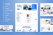Digital Products E-Commerce Website, an UI Kit Template by peterdraw (Thumbnail 5 of 9)