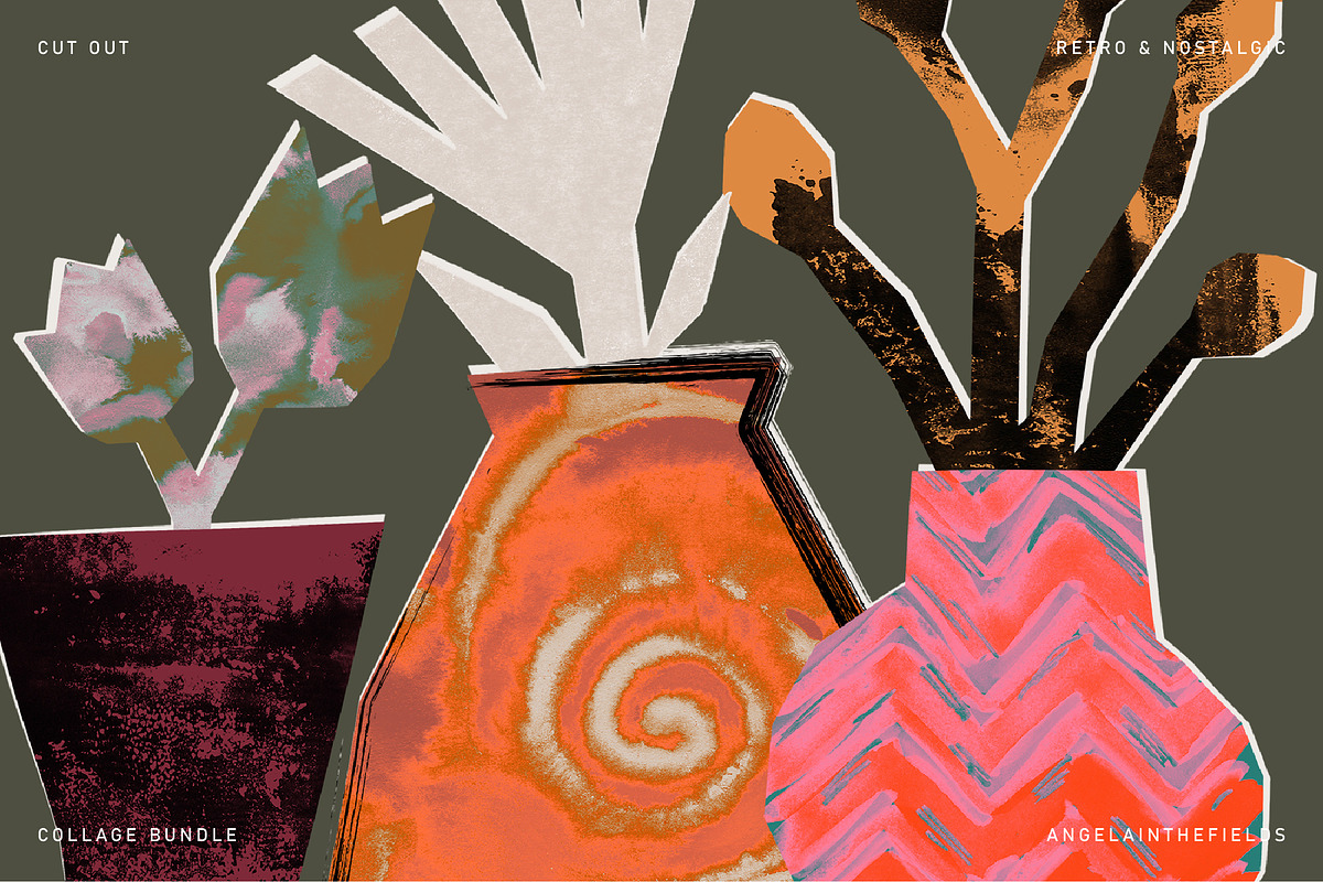 Art Collage Bundle 300+, an Object Illustration by angelainthefields (Photo 16 of 16)