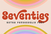 Vintage Psychedelic Font, a Serif Font by Anna Zakharchenko (Thumbnail 1 of 11)
