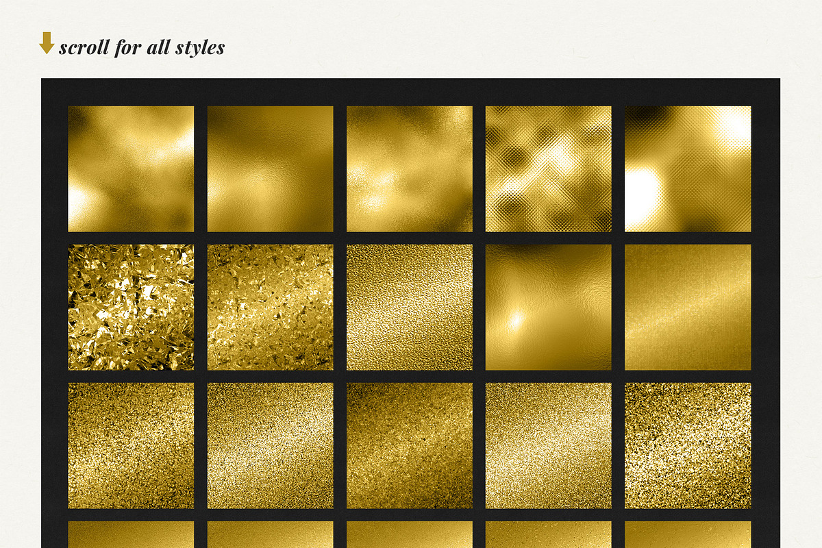 Gold Styles & Bonus Extras Bundle, a Layer Style Add-On by digiful (Photo 4 of 13)