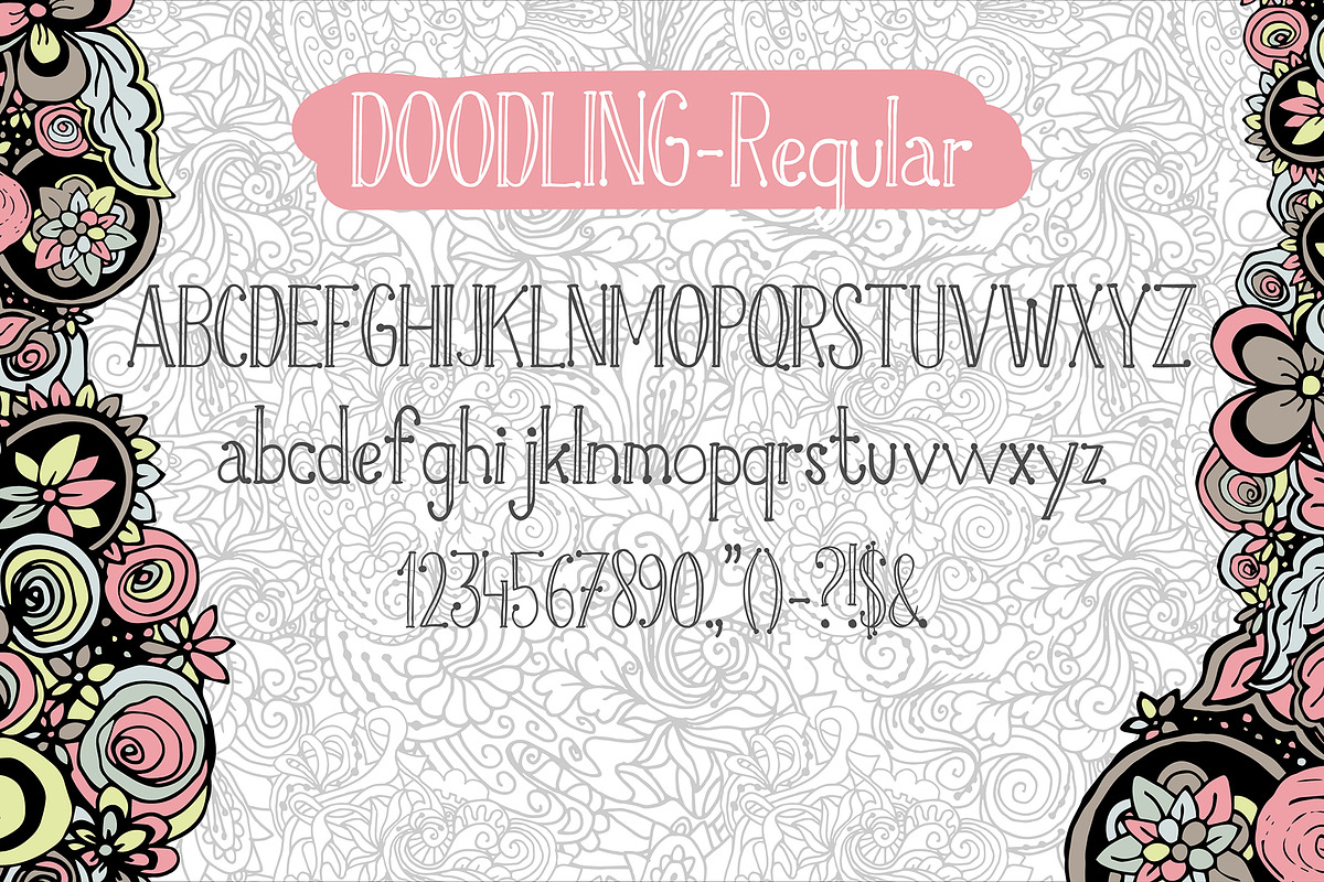 Doodling - Hand Crafted Typeface preview 5