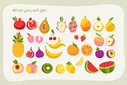 Fruits berries hand drawn vector set, a Food Illustration by Neliakott ♥ (Thumbnail 3 of 11)