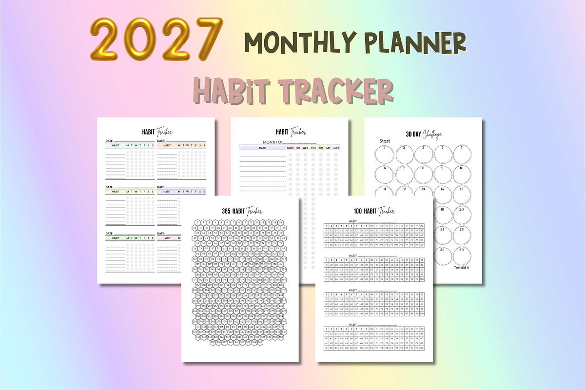 2027 Monthly Planner - Canva, a Templates & Theme by Adalin Shop (Photo 7 of 11)