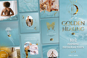 Spiritual Instagram Posts | Reiki, a Social Media Template by Under My Cozy Roof (Thumbnail 1 of 11)