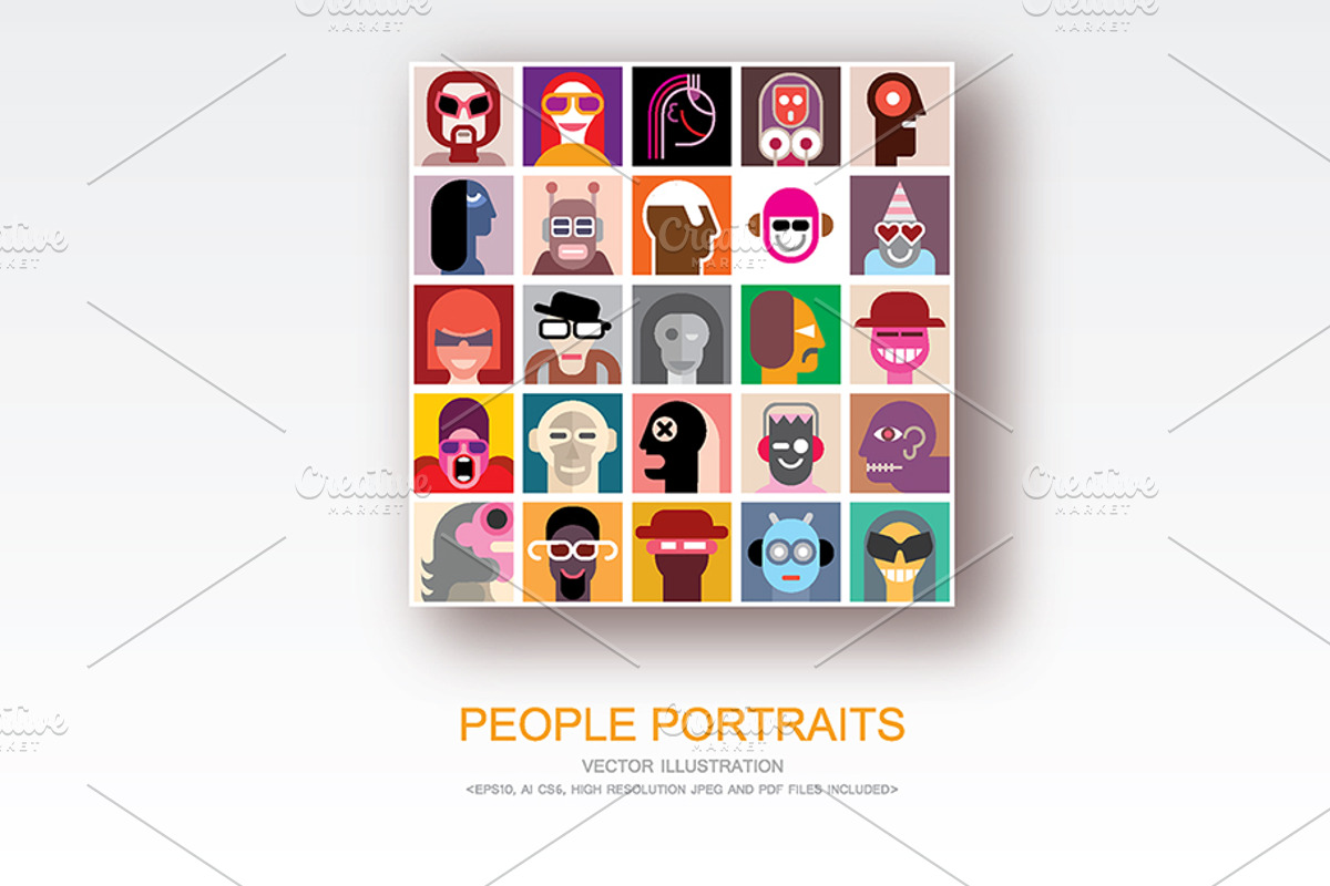 People Portraits vector pop art, a Person Illustration by danjazzia (Photo 1 of 2)