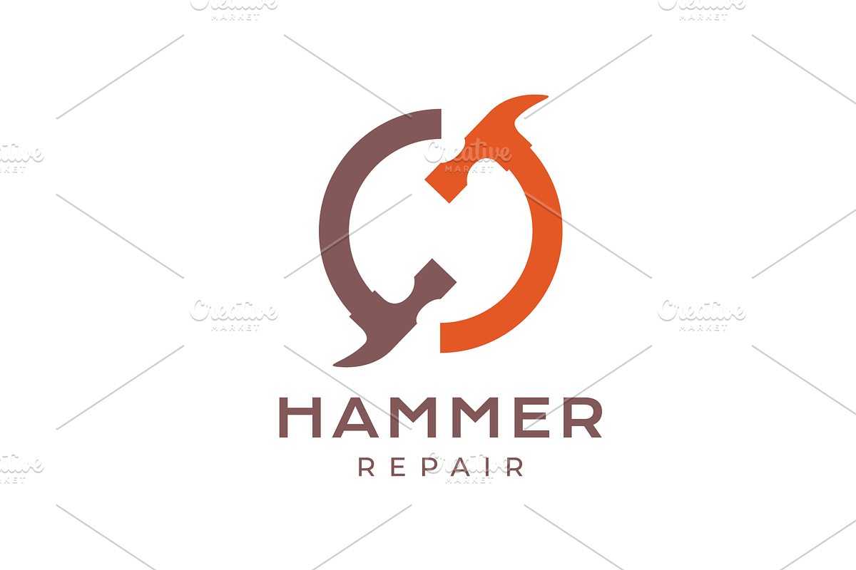hammer repair services logo, a Branding & Logo Template by devastd
