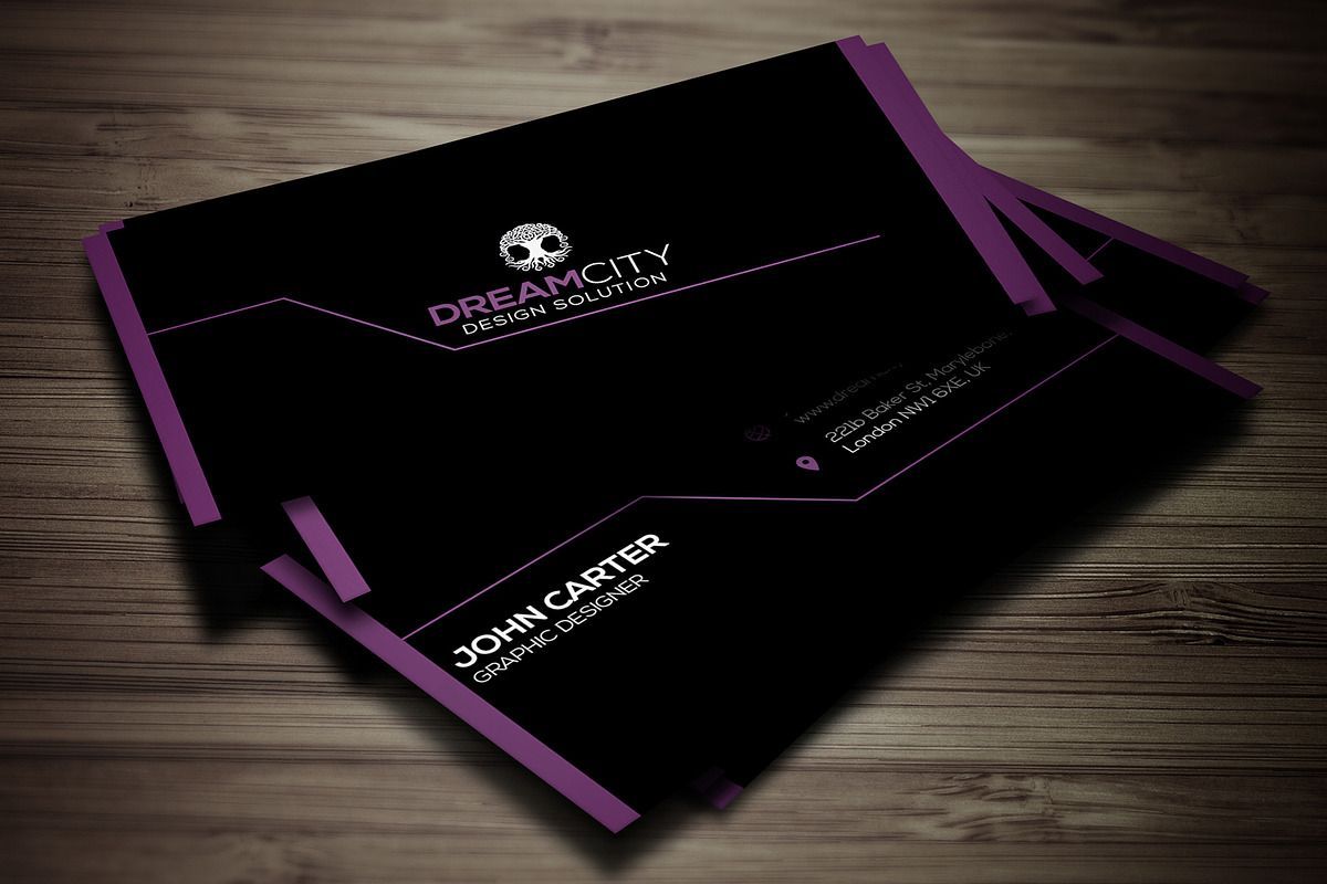 Dark Business Card, a Business Card Template by Midgardians (Photo 2 of 2)