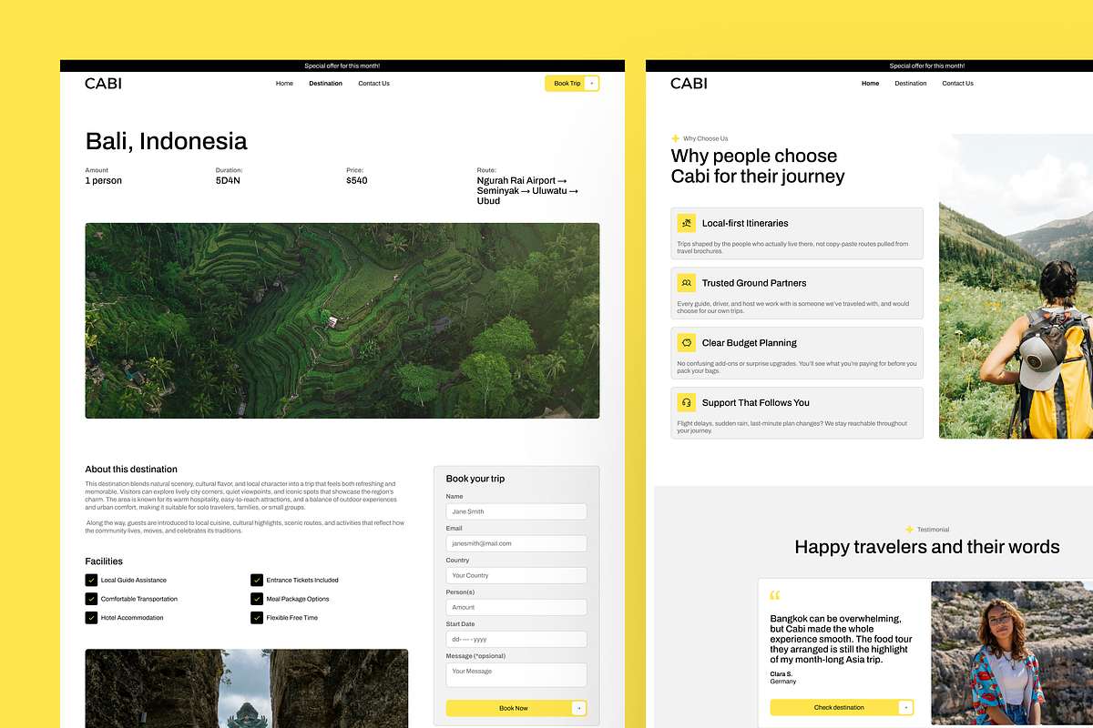 Travel Agency Figma Template, an UI Kit Template by Rozepaars Design (Photo 4 of 5)