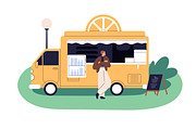 Street food trucks, cafe vans set, a Food Illustration by Good Studio (Thumbnail 9 of 9)
