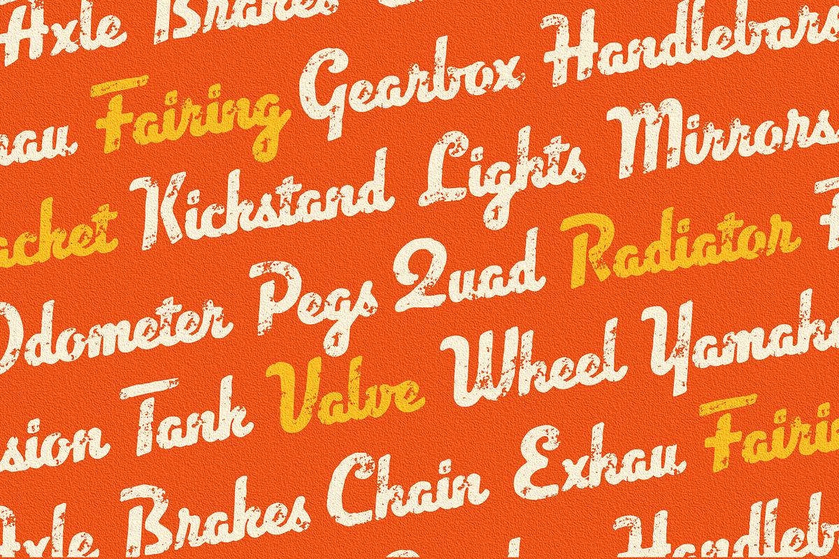 Vilanders - Vintage Stamp Font, a Script Font by Edignwn Type (Photo 7 of 10)