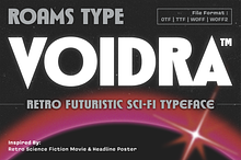 Voidra - Futuristic Sci-Fi Typeface