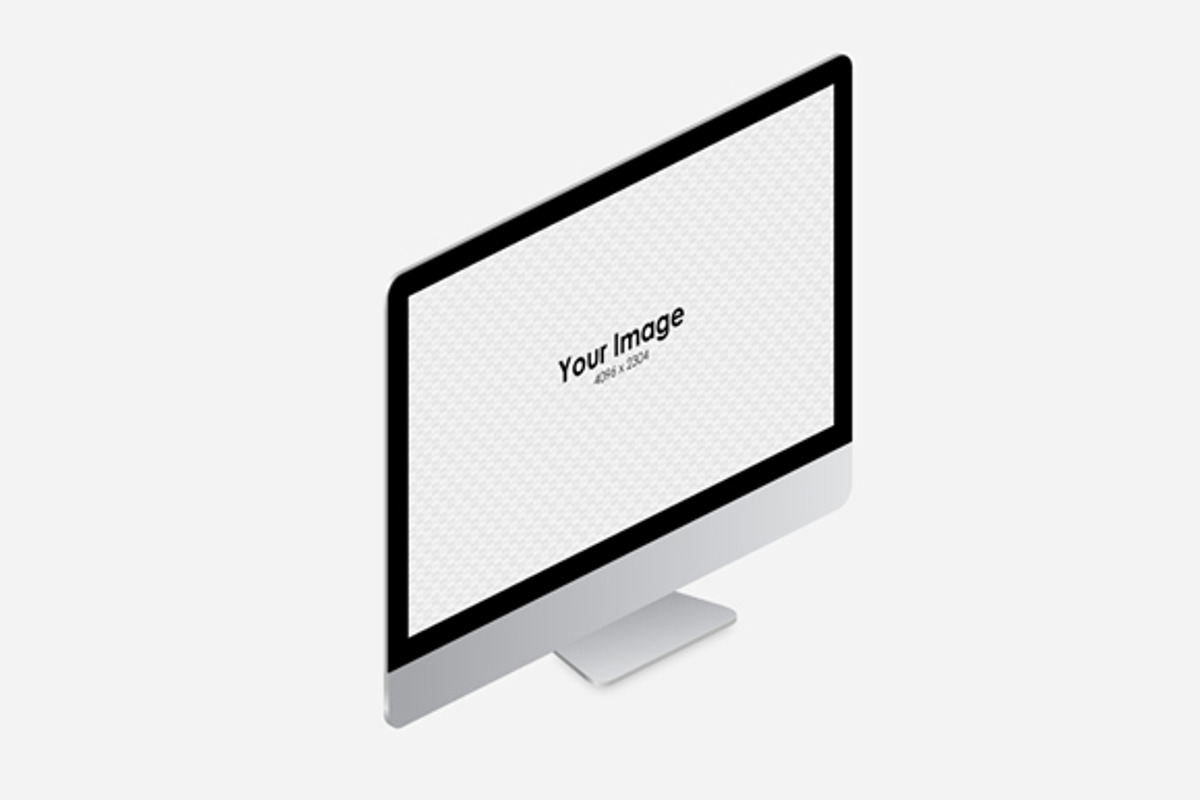 iMac Isometric & Simple Mockups Set, a Mac Mockup by tamiq (Photo 4 of 5)