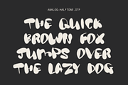 ANALOG — halftone multilingual font, a Handwritten Font by Studio Noppo (Thumbnail 4 of 7)