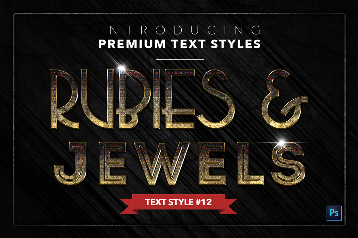 Rubies & Jewels #2 - 15 Text Styles, a Layer Style Add-On by Jonas Stensgaard (Photo 13 of 18)