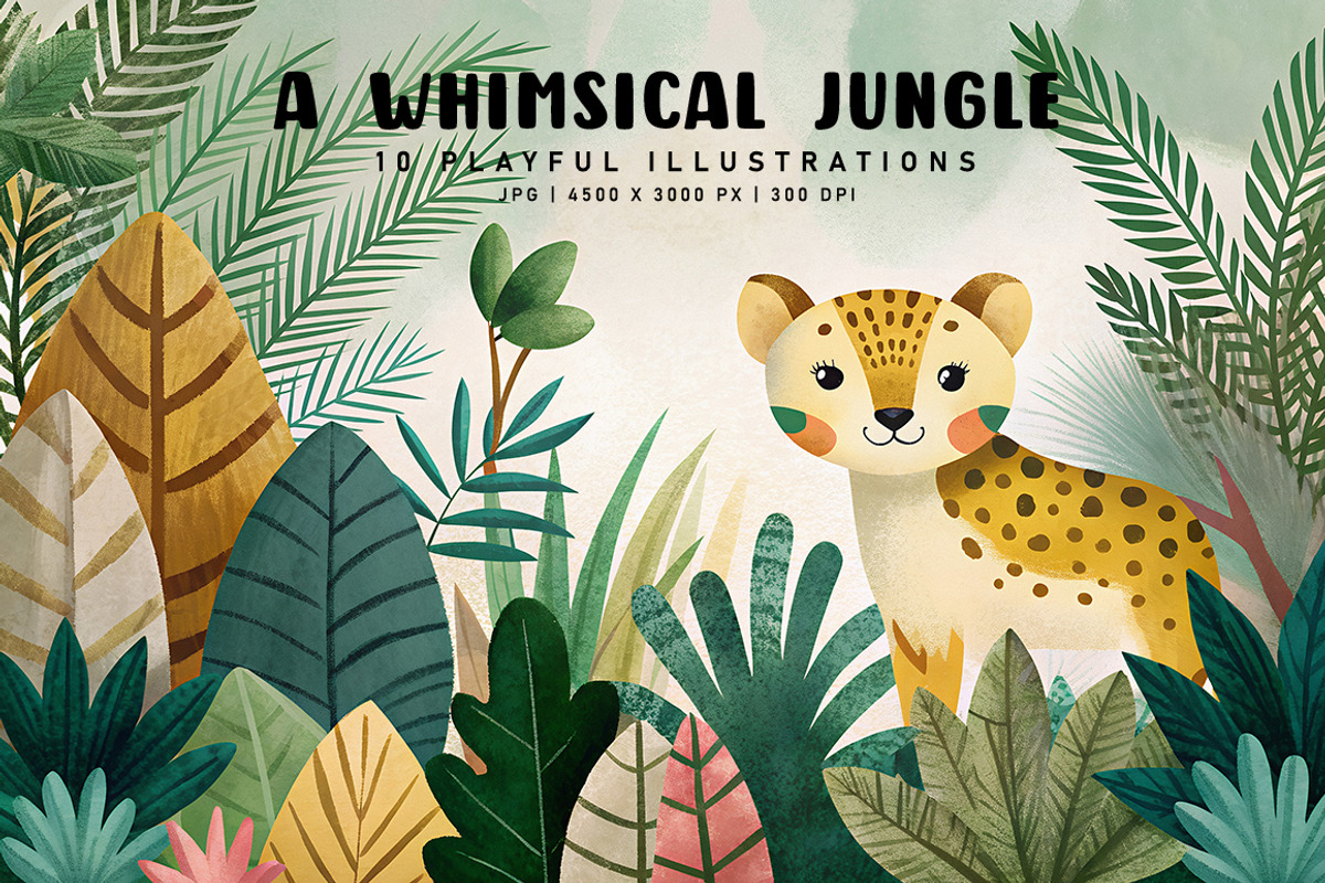 A Whimsical Jungle, a Decorative Illustration by Digital Art Creations (Photo 1 of 5)