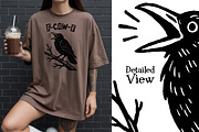 F-CAW-F Crow Sublimation PNG Set, an Animal Illustration by Heather Green Designs (Thumbnail 2 of 5)