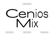 Cenios Mix, a Sans Serif Font by Craft Supply Co. (Thumbnail 1 of 8)