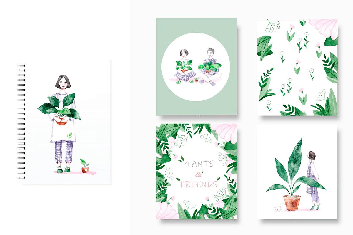 Plants & Friends, a Decorative Illustration by Knysh Ksenya (Photo 3 of 11)