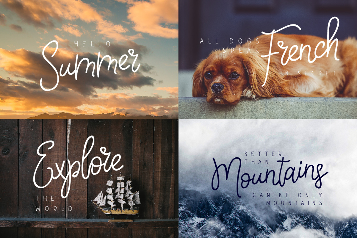 Raisia Script Font preview 4
