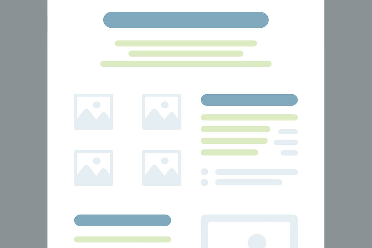 Website Wireframe Design Layout, an UI Kit Template by CreativeShaper (Photo 3 of 6)