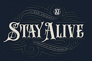 Stay Alive | Victorian Style Font, a Serif Font by StoricType (Thumbnail 1 of 9)