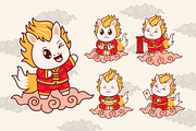 Cute Kirin Lunar New Year Vector, an Object Graphic by Mily Studio (Thumbnail 3 of 3)