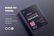 Network Fest Event Invitation, an Invitation Template by Fannan Studio (Thumbnail 1 of 2)