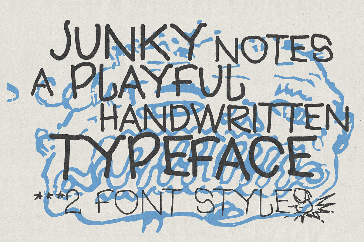 Junky Notes Typeface, a Handwritten Font by softulka (Photo 3 of 6)