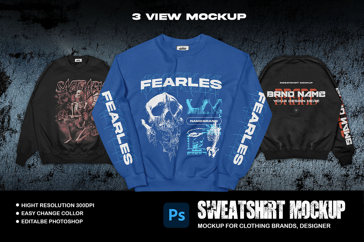 SWEATSHIRT-MOCKUP PREMIUM, an Apparel Mockup by arseavin project (Photo 1 of 5)