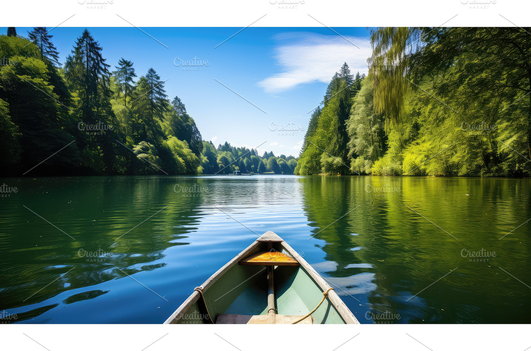 row boating lake ai generated, a Sports & Recreation Photo by pikepicture