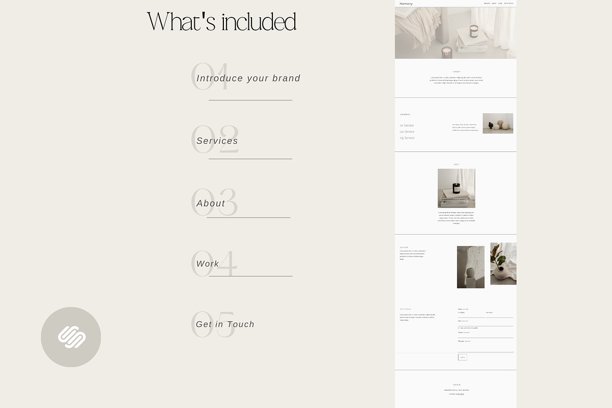 Harmony Squarespace 7.1 Template, a Squarespace Template by Beliveart (Photo 4 of 4)