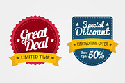 10 trendy vector badges, a Templates & Theme by Woo Graphics (Thumbnail 2 of 5)