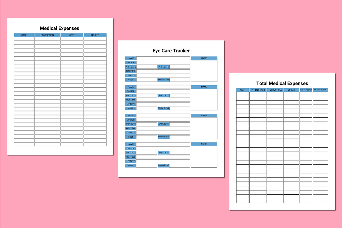 2026 Medical Tracker KDP Interior, a Stationery Template by Shumaya (Photo 6 of 6)