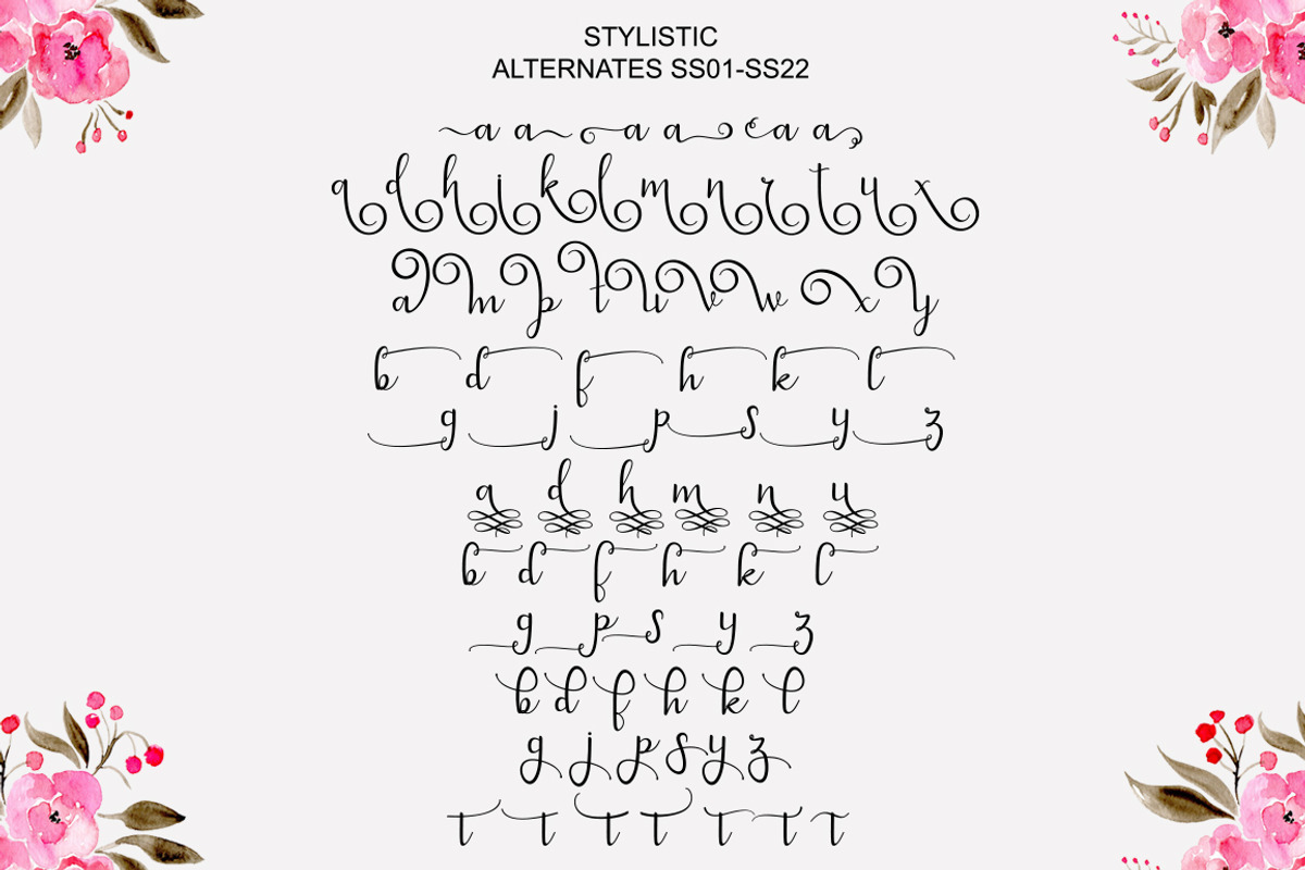 dahlia script, a Script Font by MSG Studio (Photo 10 of 11)