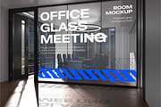 Office Glass Meeting Room Mockup, an Advertising Mockup by Permadi Creative (Thumbnail 5 of 5)