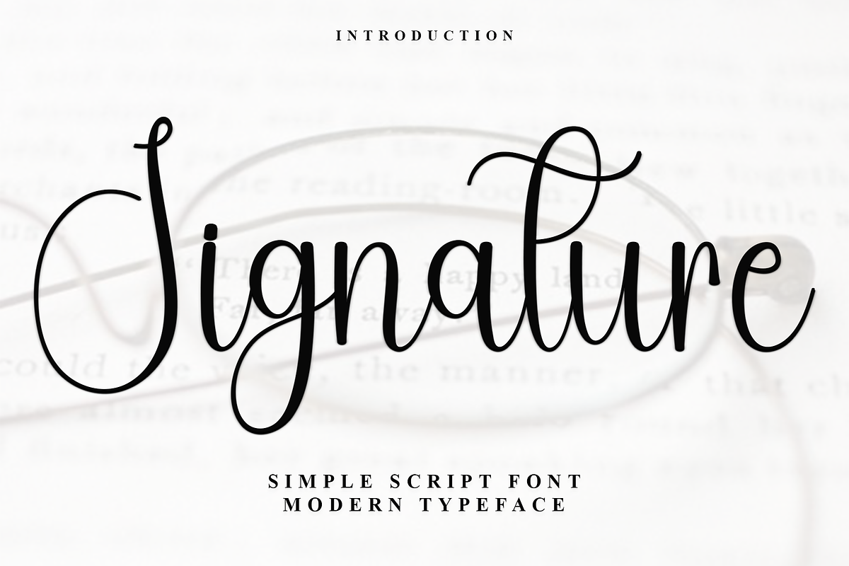 Signature, a Handwritten Font by InermediaSTUDIO (Photo 1 of 7)