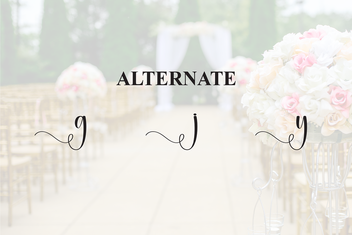 Wedding | Script Font, a Handwritten Font by Scratchones (Photo 8 of 9)
