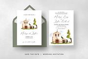 Rustic Church Wedding Invitation, an Invitation Template by BlueRobinDesignShop (Thumbnail 6 of 6)