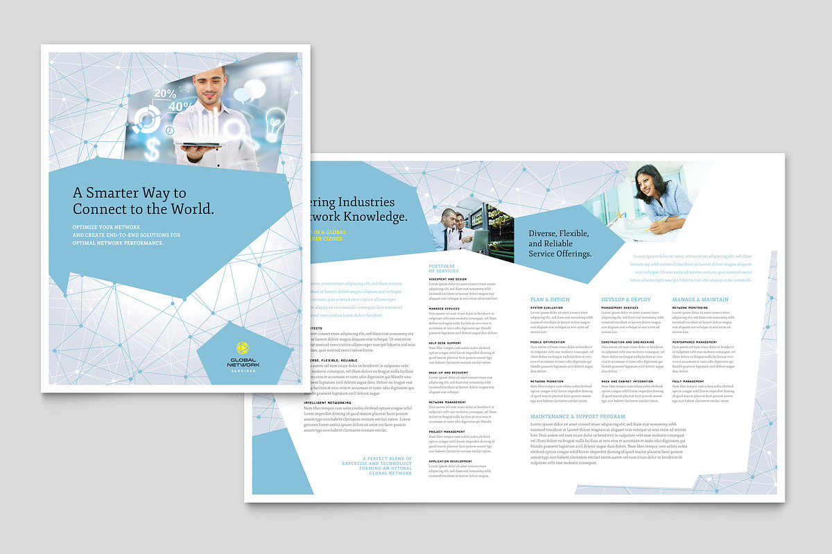 Global Network Brochure Template, a Brochure Template by StockLayouts (Photo 4 of 4)