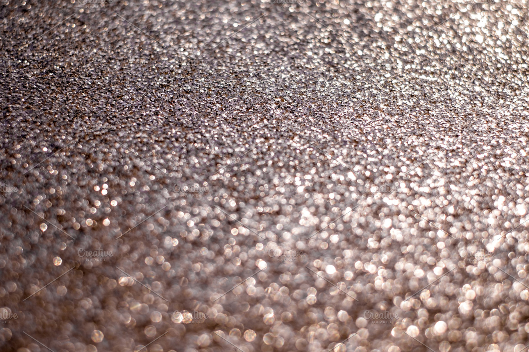 Rose Gold Glitter and Bokeh, an Abstract Photo by Photofanaticus
